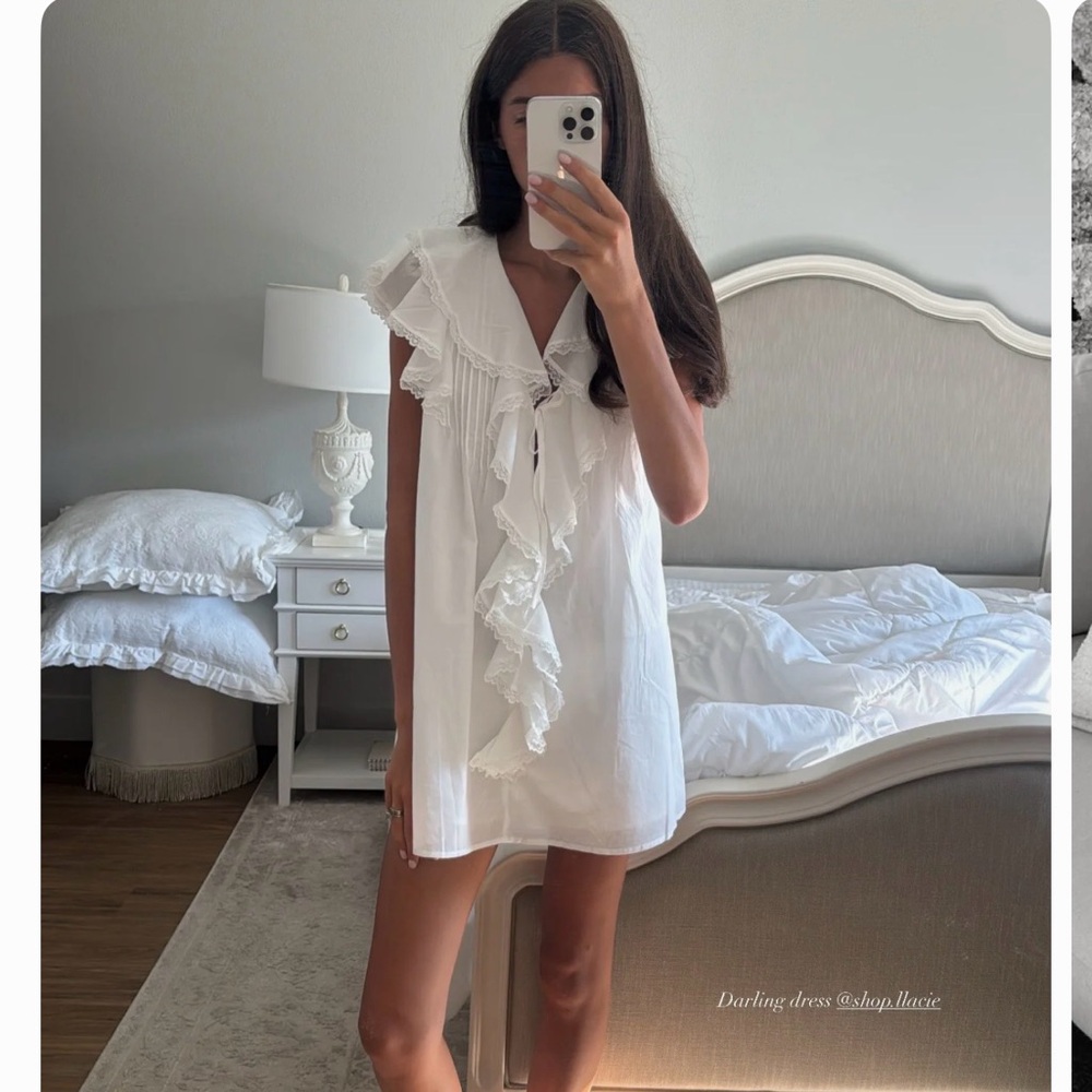 Ruffled mini dress